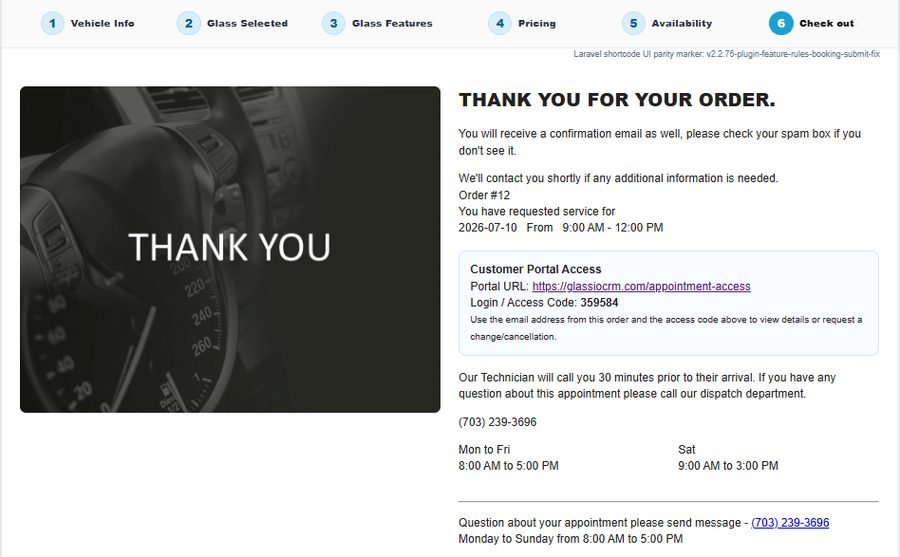 Step 3 — booked
